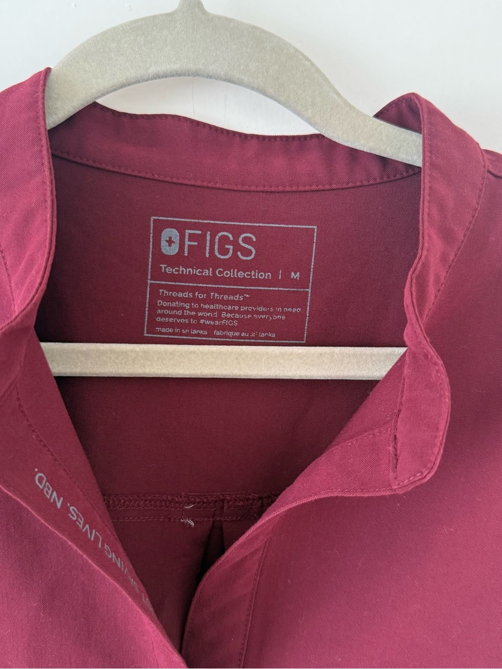 FIGS Rafaela Oversized Scrub Top - Picture 3 of 4